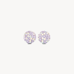 Orchid Sparkle Ball™ Stud Earrings 8mm - Hillberg & Berk