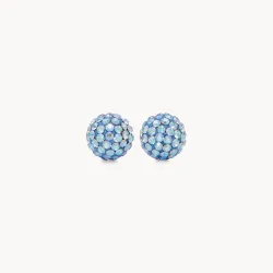 Celestial Sky Sparkle Ball Stud Earrings 8mm - Hillberg & Berk