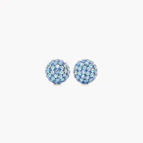 Celestial Sky Sparkle Ball Stud Earrings 8mm - Hillberg & Berk