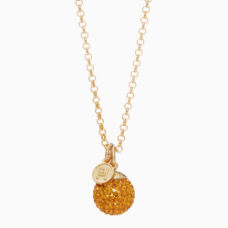 Golden Hour Sparkle Ball™ Long Pendant Necklace- Hillberg & Berk