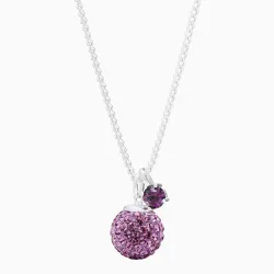 Birthstone (February) Sparkle Pendant Necklace- Hillberg & Berk