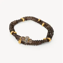 Sand Dunes Sparkle Ball™ Double Wrap Bracelet - Hillberg & berk