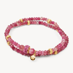 Wildflower Sparkle Double Wrap Bracelet- Hillberg & Berk