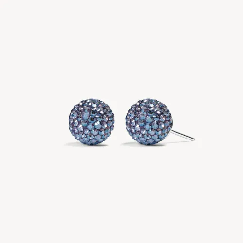Empress Sparkle Ball Stud Earrings - 10mm - Hillberg & Berk Empress Sparkle Ball Stud Earrings - 10mm - Hillberg & Berk