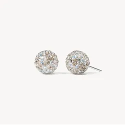 Glitz Sparkle Ball Stud Earrings - 10mm - Hillberg & Berk