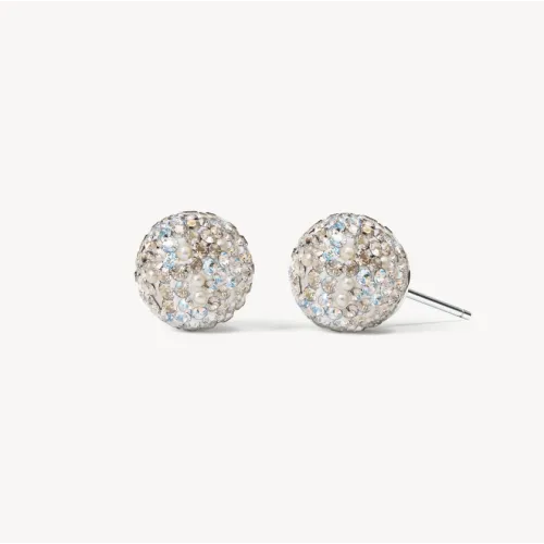 Glitz Sparkle Ball Stud Earrings - 12mm - Hillberg & Berk Glitz Sparkle Ball Stud Earrings - 12mm - Hillberg & Berk