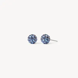 Empress Sparkle Ball Stud Earrings - 6mm - Hillberg & Berk