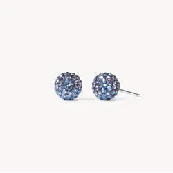 Empress Sparkle Ball Stud Earrings - 8mm - Hillberg & Berk