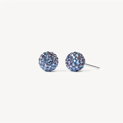Empress Sparkle Ball Stud Earrings - 8mm - Hillberg & Berk Empress Sparkle Ball Stud Earrings - 8mm - Hillberg & Berk