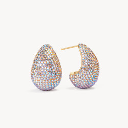 Ballet Slipper Dream Puff™ Sparkle Stud Earrings-Hillberg & Berk