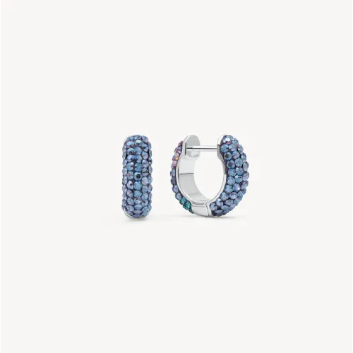 Empress and Northern Lights Sparkle Reversible Hoop Earrings - Hillberg & Berk Empress and Northern Lights Sparkle Reversible Hoop Earrings - Hillberg & Berk