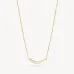 Wildflower Curved Bar Necklace- Hillberg & Berk