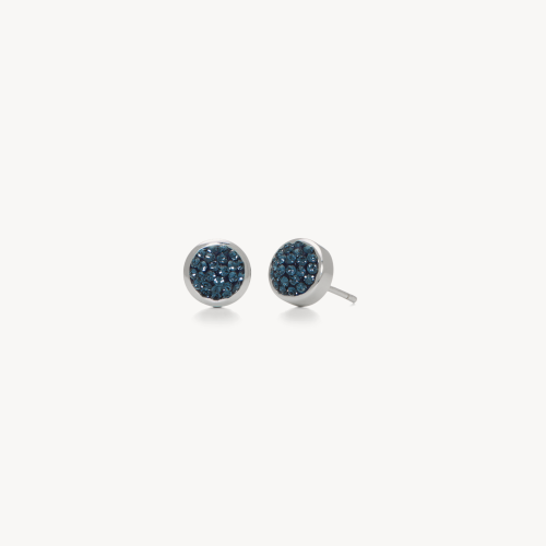 Sapphire Sparkle Bezel Stud Earrings- Hillberg & Berk