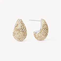 Soft Gold Mini Dream Puff™ Sparkle Stud Earrings - Hillberg & Berk