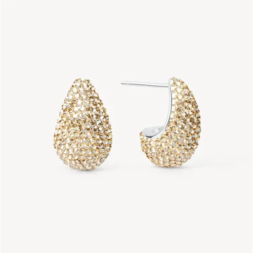 Soft Gold Mini Dream Puff™ Sparkle Stud Earrings - Hillberg & Berk