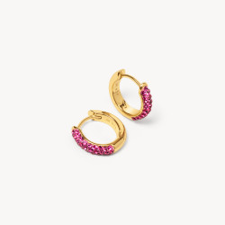 Wildflower Always On Sparkle Hoop Earrings - Hillberg & Berk