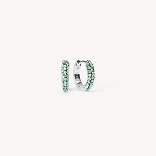 Serpentine Always On Sparkle Hoop Earrings - Hillberg & Berk