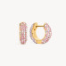 Poppy & Orchid Two Tone Reversible Sparkle Hoop Earrings (Small)- Hillberg & Berk