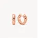 Rose Gold Starburst Sparkle Reversible Hoop Earrings - Hillberg & Berk