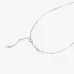 Denim Curved Sparkle Bar Necklace- Hillberg & Berk