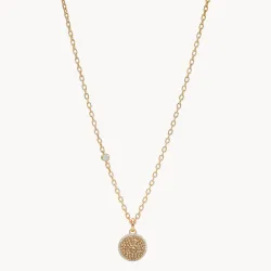 Gold Sparkle Ball™ Halo Pendant Necklace -  Hillberg & berk