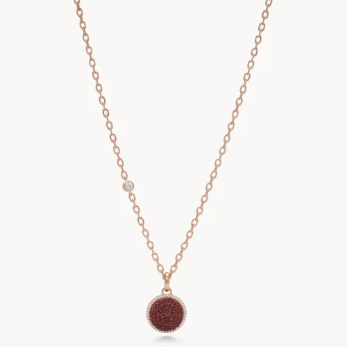 Merlot Sparkle Ball™ Halo Pendant Necklace -  Hillberg & berk