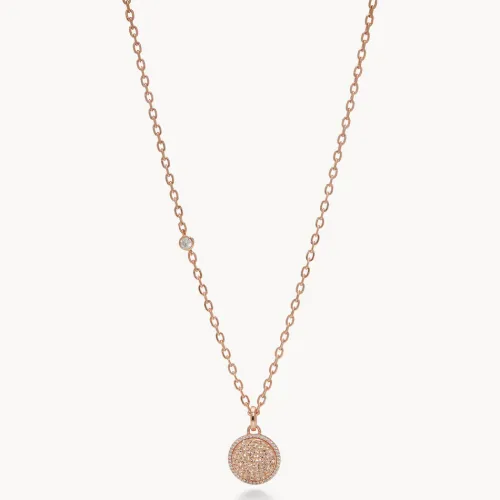 Rose Gold Sparkle Ball™ Halo Pendant Necklace -  Hillberg & berk