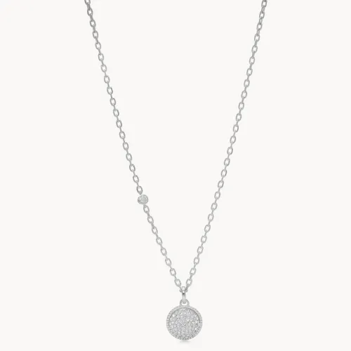 White Sparkle Ball™ Halo Pendant Necklace -  Hillberg & berk