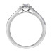 White Gold Canadian Princess Cut Diamond Ring- .30ct