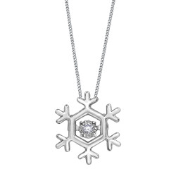 Snowflake Northern Dancer Canadian Diamond Necklace- 0.02ct