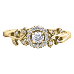 Floral Canadian Diamond Ring- 0.25ct TDW