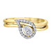 Pear Shape Halo Diamond Ring