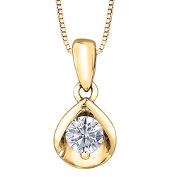 Canadian Diamond Solitaire Necklace- 0.20ct