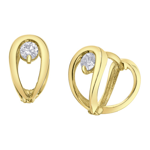 Canadian Diamond Huggie Earrings- 0.20ct TDW Canadian Diamond Huggie Earrings- 0.20ct TDW