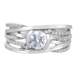 Canadian Diamond Dinner Ring- 0.76ct TDW