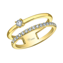 Double Band Canadian Diamond Ring- 0.33ct TDW