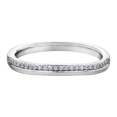 Matching Diamond Band- 10K white gold .10ct