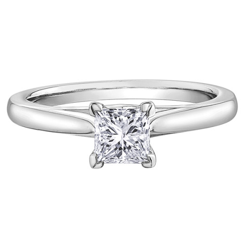 Princess Cut Canadian Diamond Solitaire Ring- .40ct