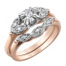 Rose and White Gold Canadian Diamond Ring