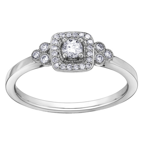 White Gold Canadian Diamond Ring- .23ct