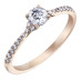 Rose Gold Canadian Diamond Ring- .45ct