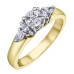 Yellow and White Gold Canadian Diamond Ring- .69ct