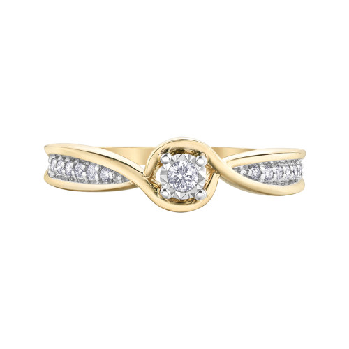 Illuminaire Diamond Ring- 0.12ct TDW