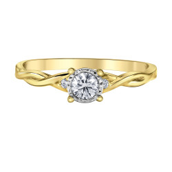 Twisted Band Illusion-Set Diamond Ring- 0.20ct TDW