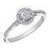 Illusion Set Diamond with Halo Ring- 0.35ct