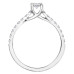 White Gold Illusion Set Diamond Ring- 0.40ct TDW