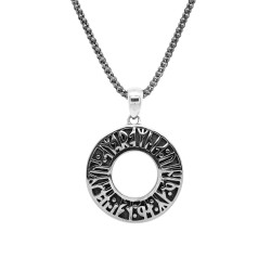 Viking Rune Pendant "Love"- Silver