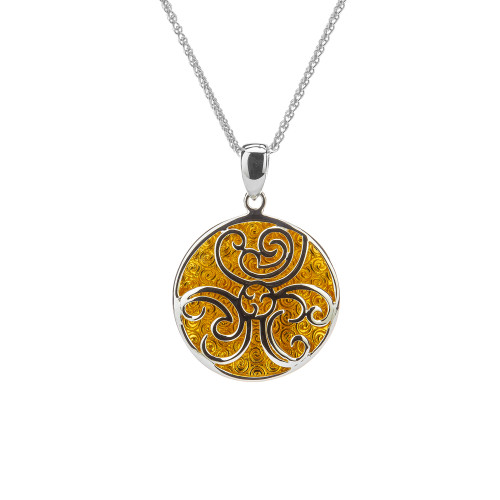 Gilding Faerie Pool Pendant Silver with 22K Gold