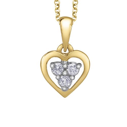 Heart Shaped Canadian Diamond Necklace- 0.15ct TDW Heart Shaped Canadian Diamond Necklace- 0.15ct TDW