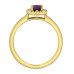 Amethyst and Canadian Diamond Ring- 0.04ct TDW